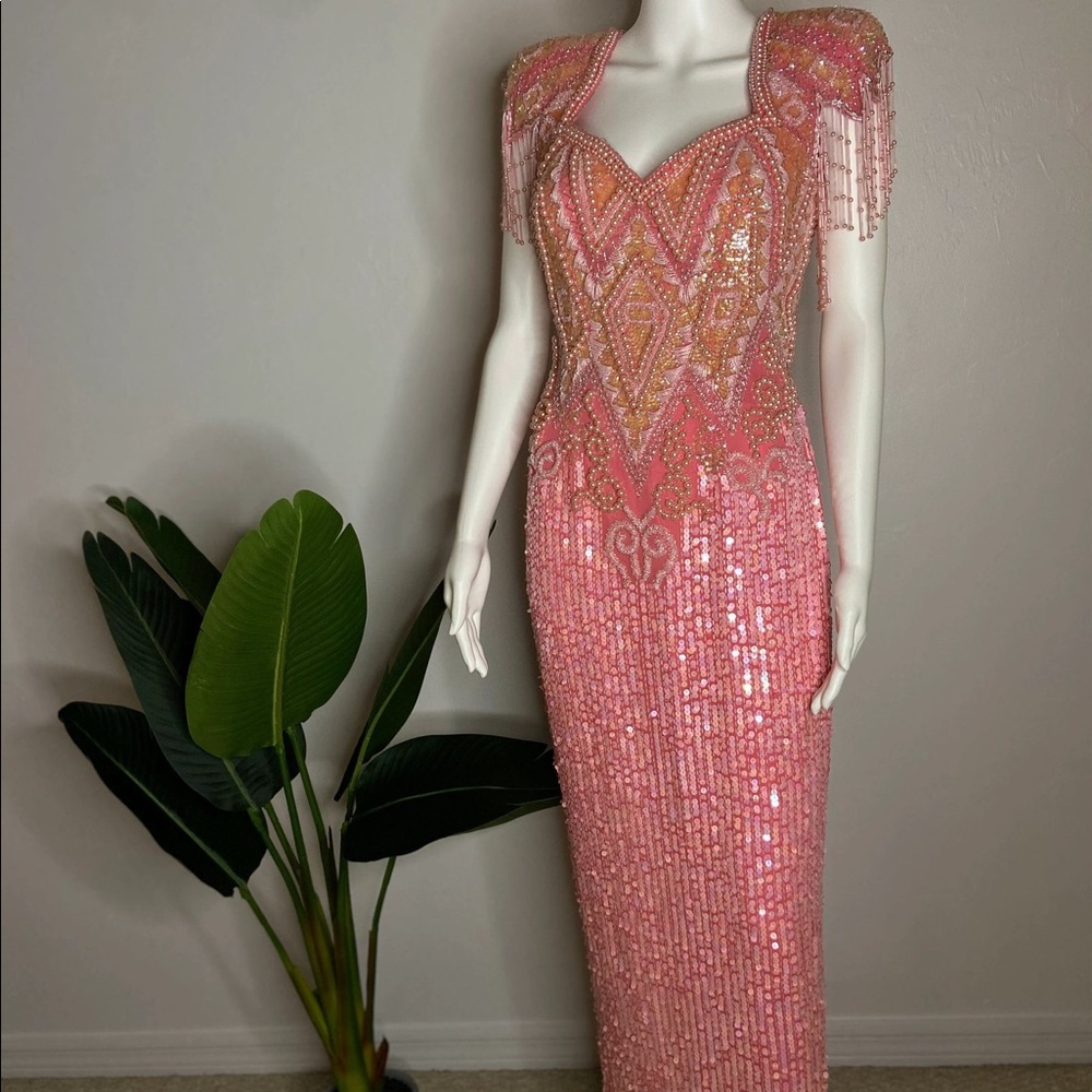 Hand Beaded Gown